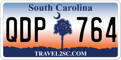 SC license plate QDP764