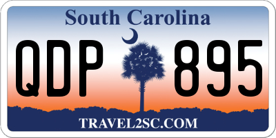 SC license plate QDP895