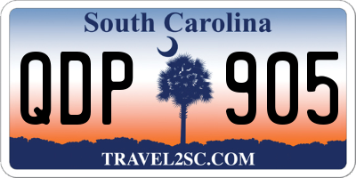 SC license plate QDP905