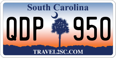SC license plate QDP950