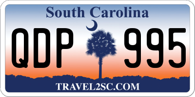 SC license plate QDP995