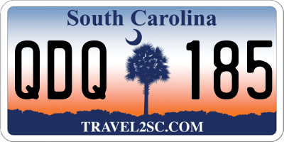 SC license plate QDQ185