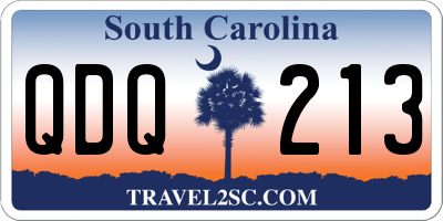 SC license plate QDQ213