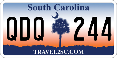SC license plate QDQ244