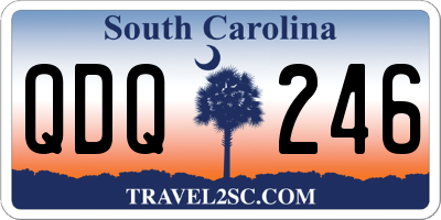 SC license plate QDQ246