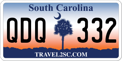 SC license plate QDQ332
