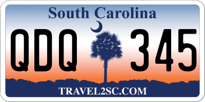 SC license plate QDQ345