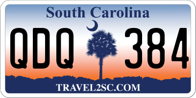 SC license plate QDQ384