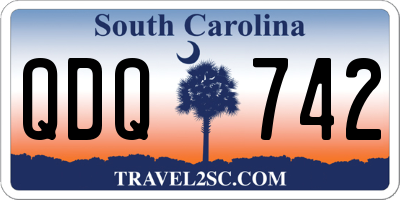 SC license plate QDQ742