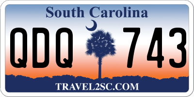SC license plate QDQ743