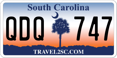 SC license plate QDQ747