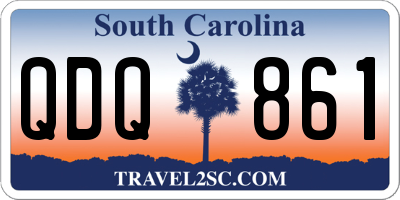 SC license plate QDQ861