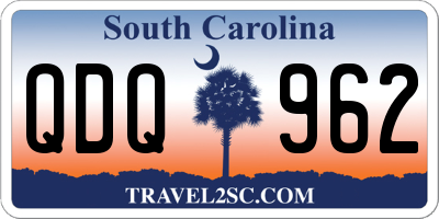 SC license plate QDQ962