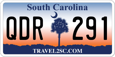 SC license plate QDR291