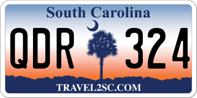 SC license plate QDR324