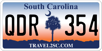SC license plate QDR354