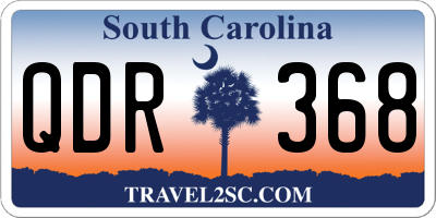 SC license plate QDR368