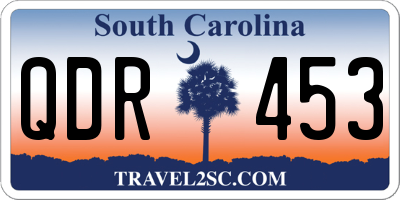 SC license plate QDR453