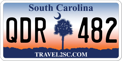 SC license plate QDR482