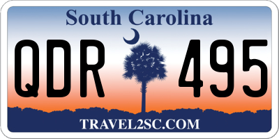 SC license plate QDR495