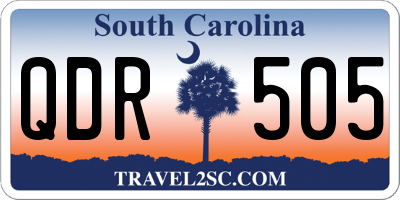 SC license plate QDR505