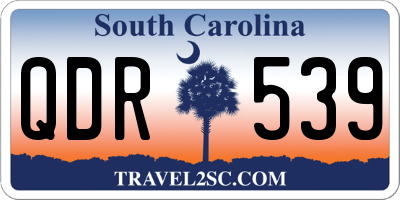 SC license plate QDR539