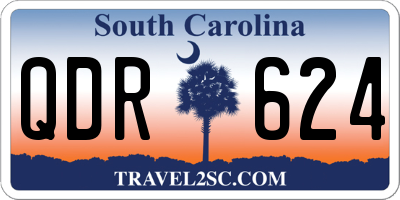 SC license plate QDR624