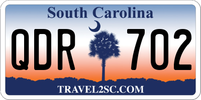 SC license plate QDR702