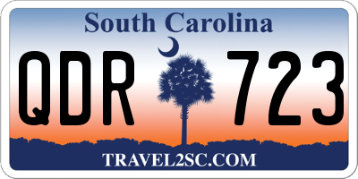 SC license plate QDR723