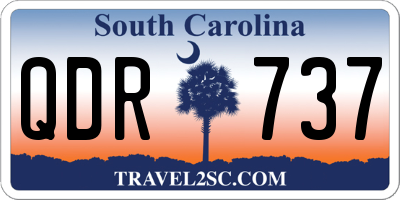 SC license plate QDR737
