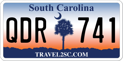 SC license plate QDR741