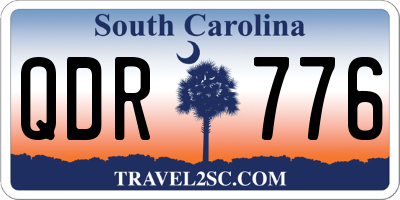 SC license plate QDR776