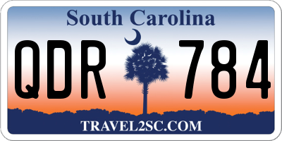 SC license plate QDR784