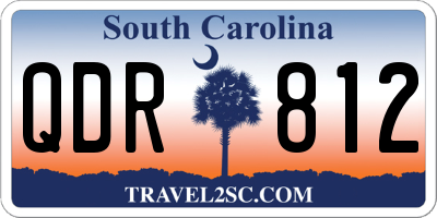 SC license plate QDR812