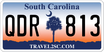 SC license plate QDR813