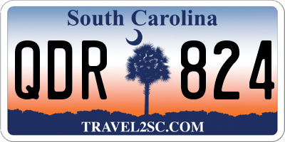 SC license plate QDR824