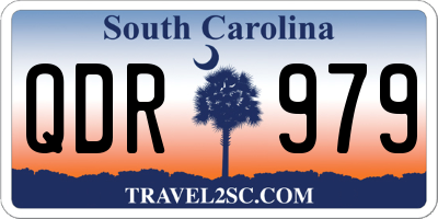 SC license plate QDR979
