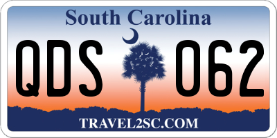 SC license plate QDS062