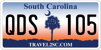 SC license plate QDS105