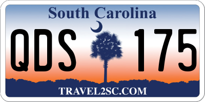 SC license plate QDS175