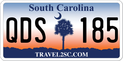 SC license plate QDS185