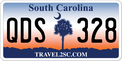 SC license plate QDS328