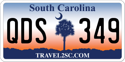 SC license plate QDS349