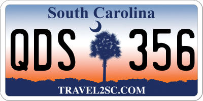 SC license plate QDS356