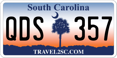 SC license plate QDS357