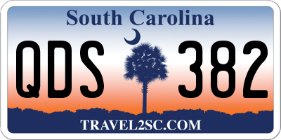 SC license plate QDS382