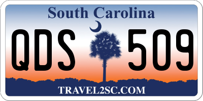 SC license plate QDS509