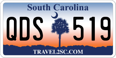 SC license plate QDS519