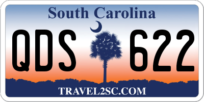 SC license plate QDS622