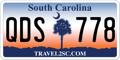 SC license plate QDS778